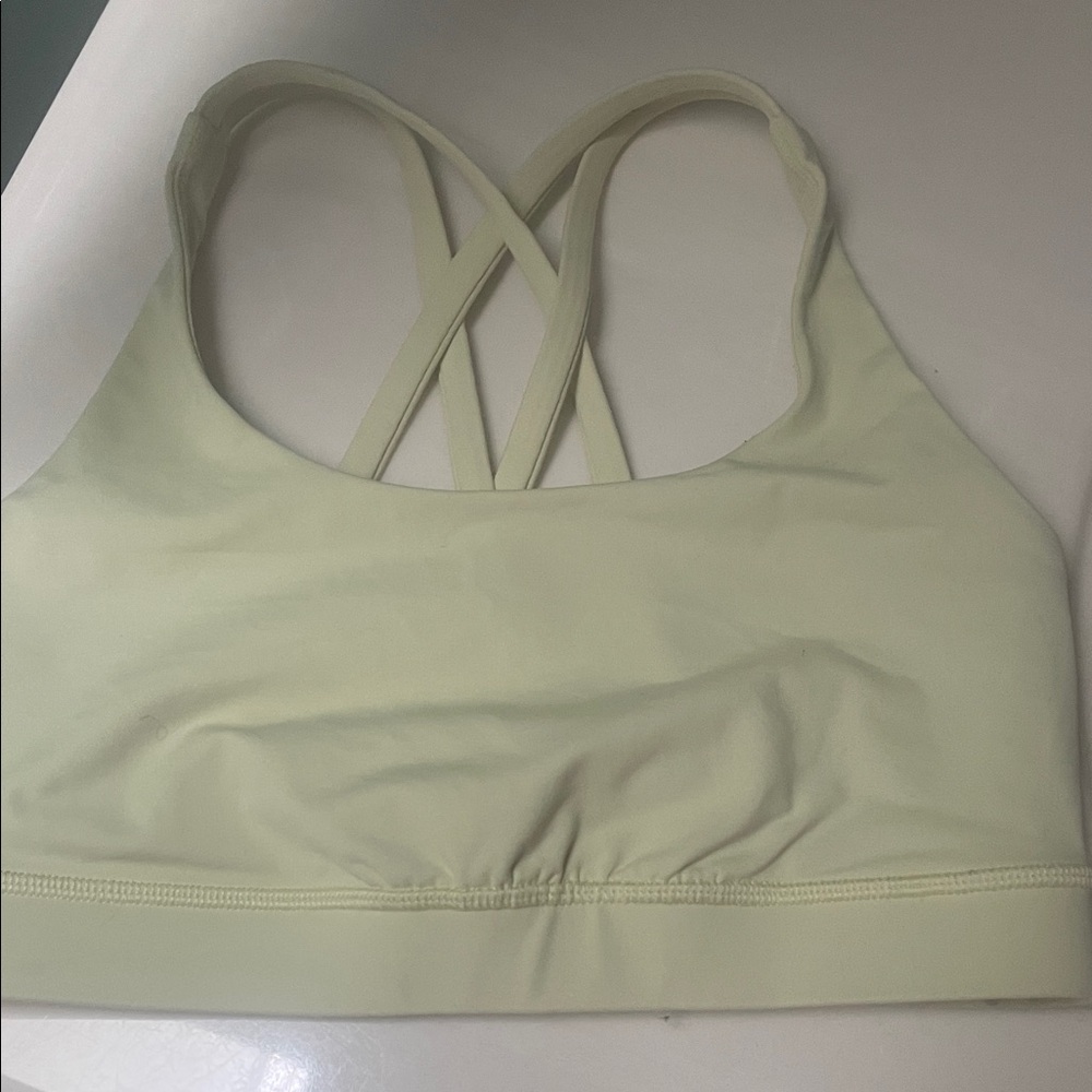 Lululemon butter yellow sports bra
